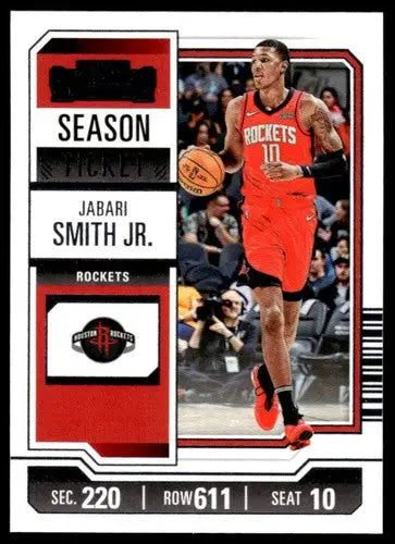 Jabari Smith Jr. basketball card from Panini Contenders Season Ticket 2023-24 retail series