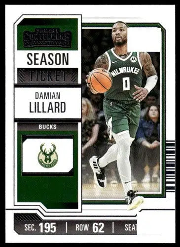 2023-24 Panini Contenders Season Ticket Retail #9 Damian Lillard NM-MT ID:74189 - Trading Cards