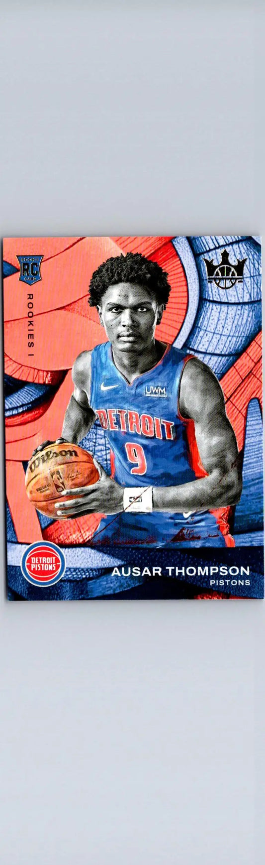 Basketball trading card of Ausar Thompson from Panini Court Kings 2023-24 collection