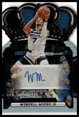 Wendell Moore Jr. Panini Crown Royale autograph trading card with crown design