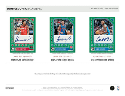 Basketball trading cards featuring rated rookies from Donruss Optic Mega Box Exclusive Hyper Pink Prizms