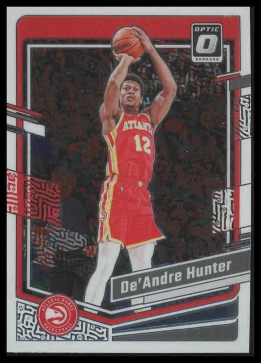 2023-24 Panini Donruss Optic DeAndre Hunter #194 Atlanta Hawks Basketball Card