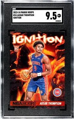 Graded 2023-24 Panini Hoops Ausar Thompson Ignition rookie basketball card