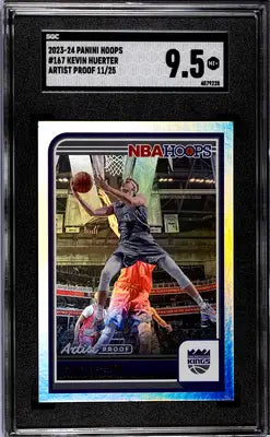 SGC-graded Panini Hoops Kevin Huerter Artist Proof basketball card 9.5 MT+