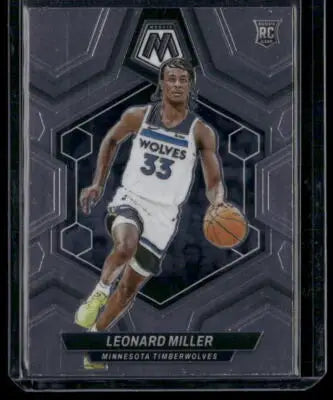 Panini Mosaic Leonard Miller 2023-24 RC Basketball card for collection