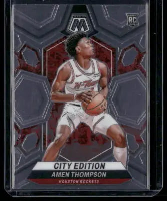 Basketball Amen Thompson card from 2023-24 Panini Mosaic City Edition RC