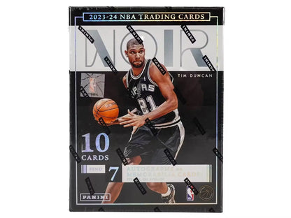 2023-24 Panini Noir Basketball Hobby Box with memorabilia cards and spotlight signatures
