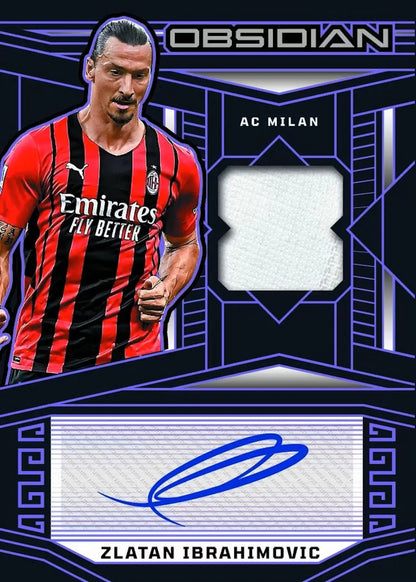 Zlatan Ibrahimovic Obsidian Soccer trading card in 2023-24 Panini Obsidian Soccer Hobby Box