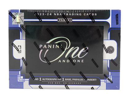 2023-24 Panini One and One Basketball Hobby Box with rookie jersey autographs design