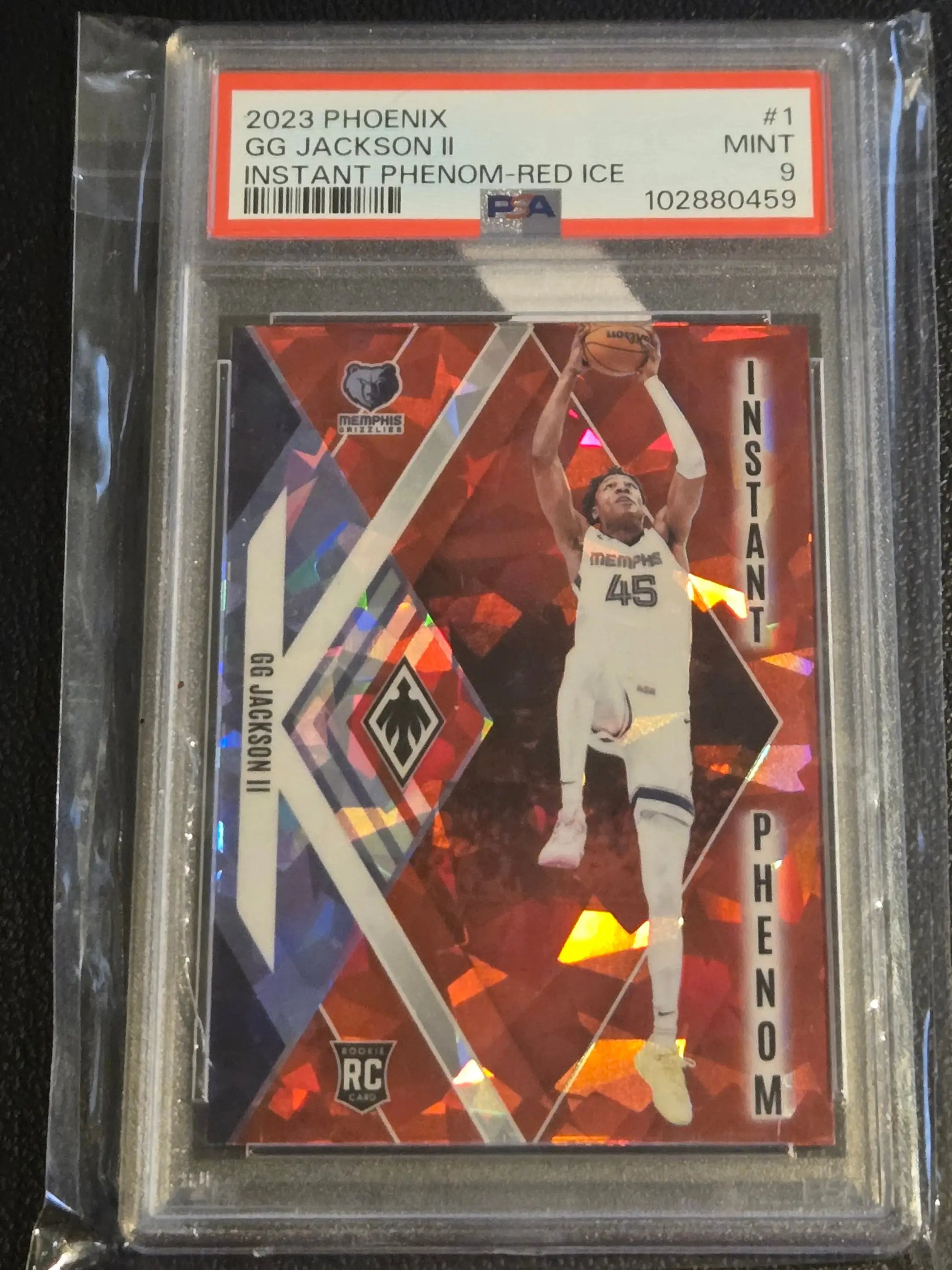 PSA-graded 2023 Phoenix GG Jackson II Instant Phenom Phoenix Red Ice rookie card