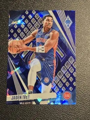 Jaden Ivey basketball card from Panini Phoenix 2023-24 Jaden Ivey Phoenix Blue Ice