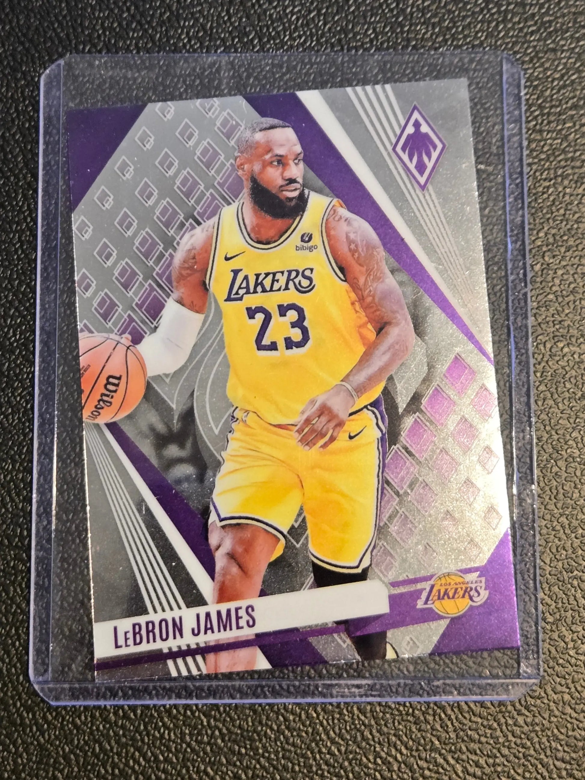 LeBron James Silver basketball card from 2023-24 Panini Phoenix series