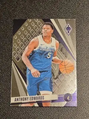 Anthony Edwards basketball card from Panini Phoenix 2023-24 featuring Minnesota Timberwolves