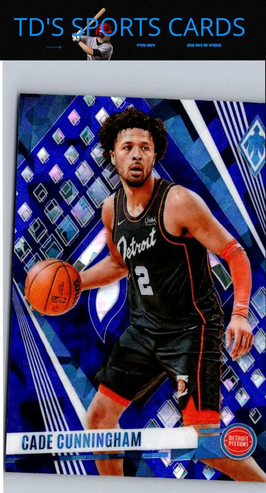 Cade Cunningham basketball card from 2023-24 Panini Phoenix Cunningham Phoenix Blue Ice