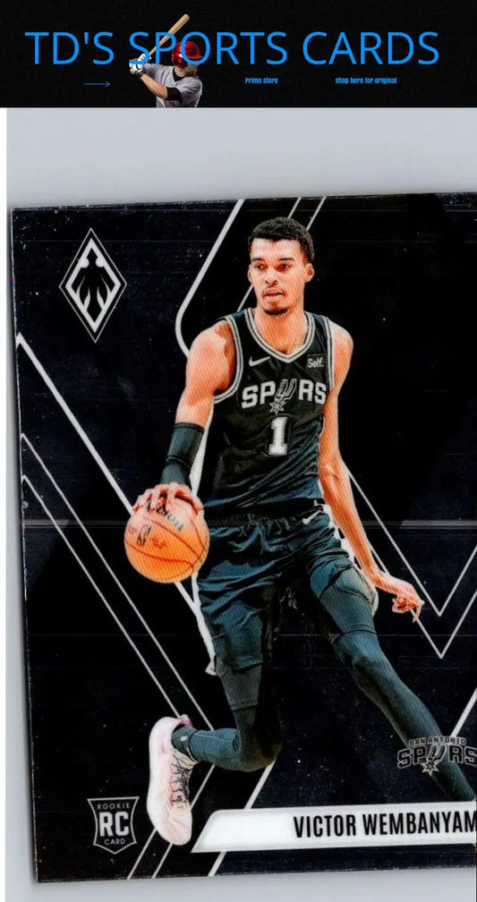 Victor Wembanyama rookie card from Panini Phoenix 2023-24 series