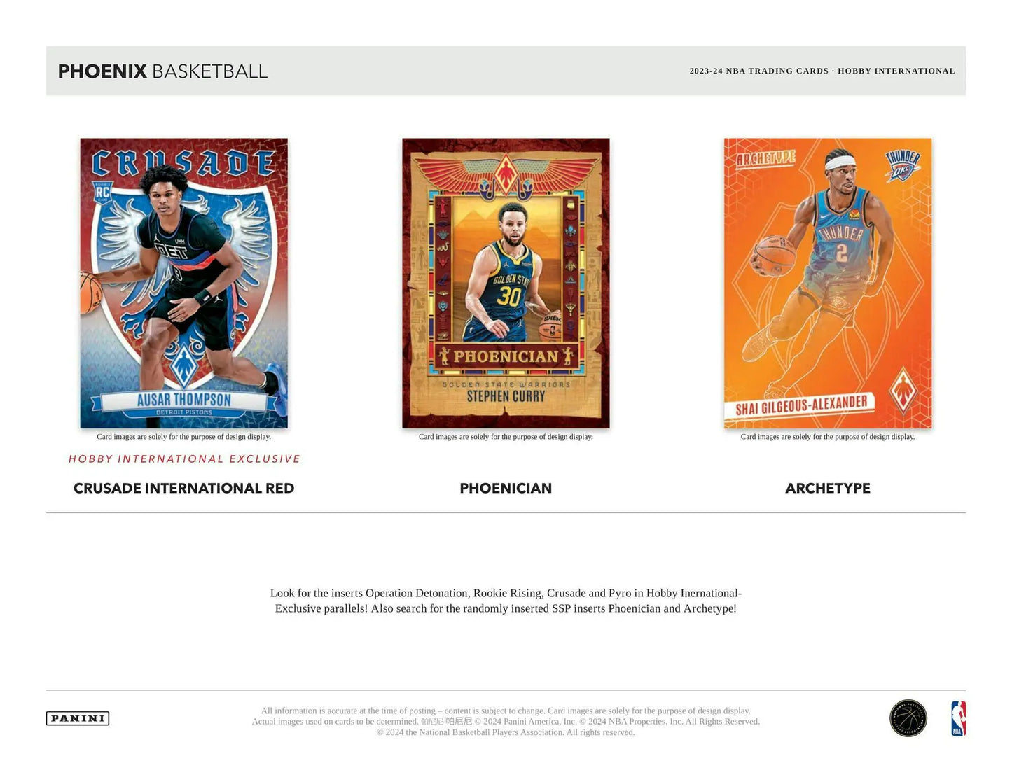 Basketball trading cards with exclusive parallels and rookie signs from 2023-24 Phoenix Basketball
