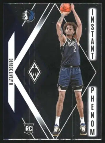 Derek Lively II basketball card from 2023-24 Panini Phoenix Instant Phenom collection