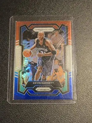 Kevin Garnett basketball card from 2023-24 Panini Prizm Garnett Prizms Red White and Blue