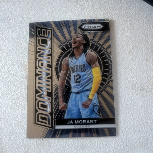Ja Morant basketball card from 2023-24 Panini Prizm Basketball Dominance set