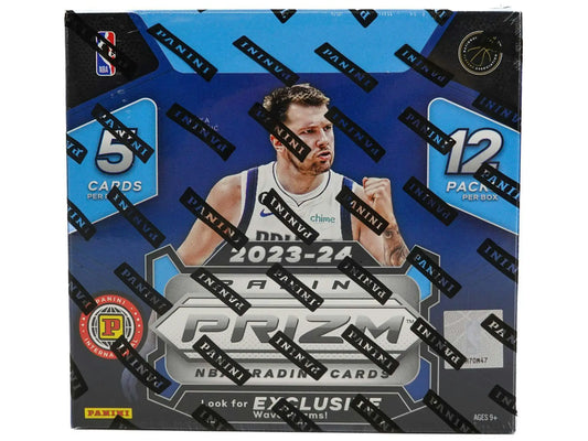 2023-24 Panini Prizm Basketball International Hobby Box with prizms blue wave and rookie signatures