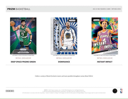 Three NBA basketball trading cards featuring Pink Ice Prizms in artistic styles