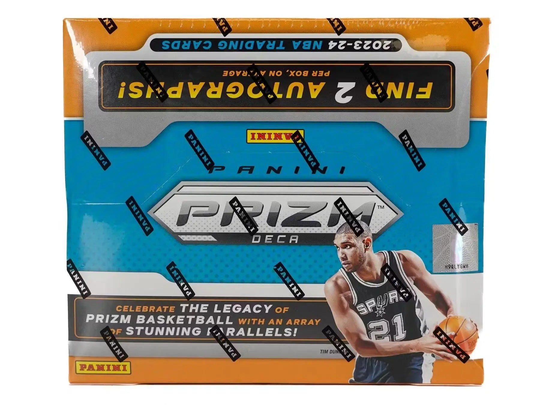 2023-24 Panini Prizm Deca Basketball Hobby Box with two autographs collectible card