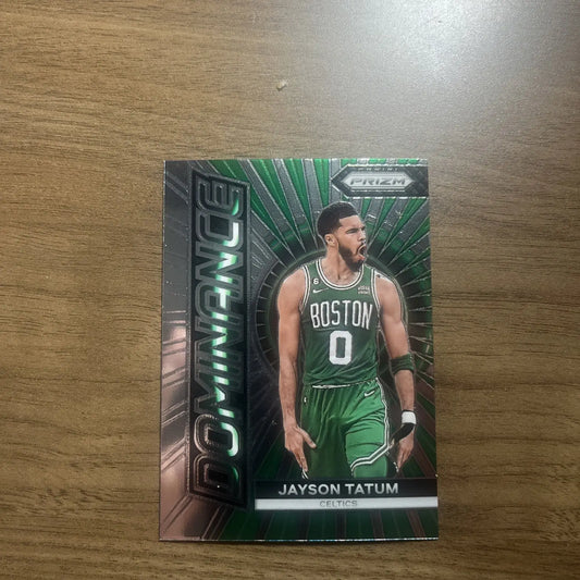 2023-24 Panini Prizm Jayson Tatum #6 Dominance Boston Celtics Basketball Card Display