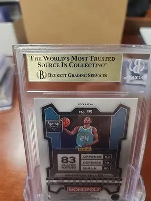 Brandon Miller Panini Prizm Monopoly Purple basketball card Gem Mint condition