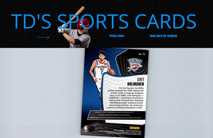 Chet Holmgren basketball card from 2023-24 Panini Revolution trading cards collection