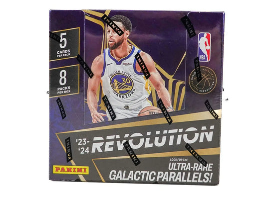 2023-24 Panini Revolution Basketball Hobby Box with randomly inserted autographs and parallels