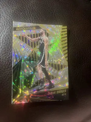 Mikal Bridges Brooklyn Nets basketball card from 2023-24 Panini Revolution series