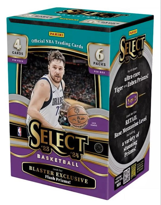 Select 23-24 Panini Select Basketball Blaster Box with Red Flash Prizms collection
