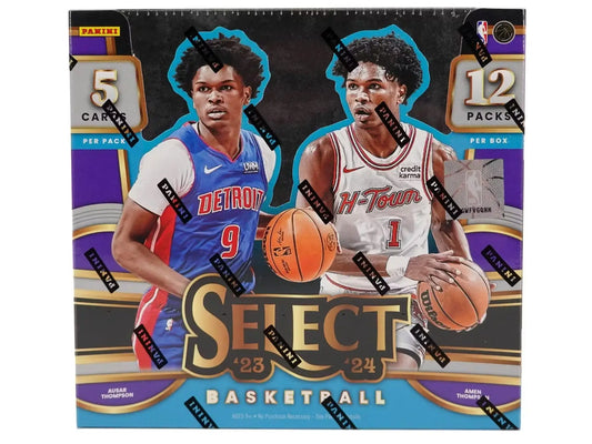 2023-24 Panini Select Basketball Hobby Box featuring rare Black Finite and Color Wheel cards