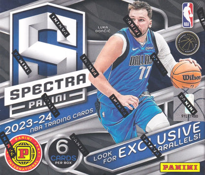 2023-24 Panini Spectra Basketball Hobby Box featuring solar eclipse and three parallels