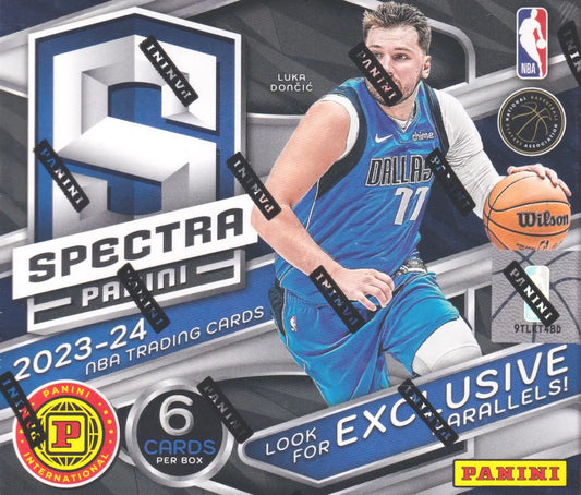 2023-24 Panini Spectra Basketball Hobby Box featuring solar eclipse and three parallels