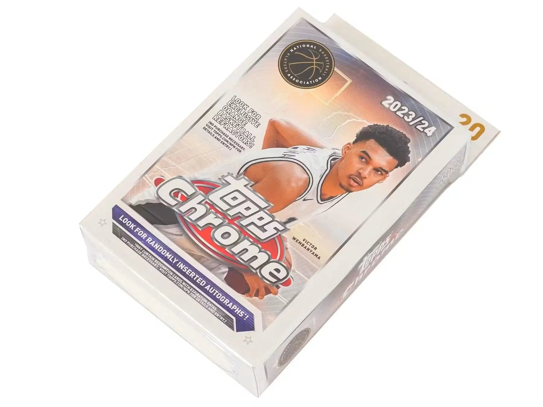 2023-24 Topps Chrome Basketball Hanger Box with refractors pink and sudden impact cards
