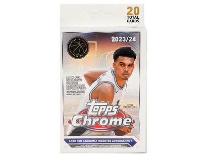 2023/24 Topps Chrome Basketball Card Pack with Refractors Pink from Film Study Sudden Impact