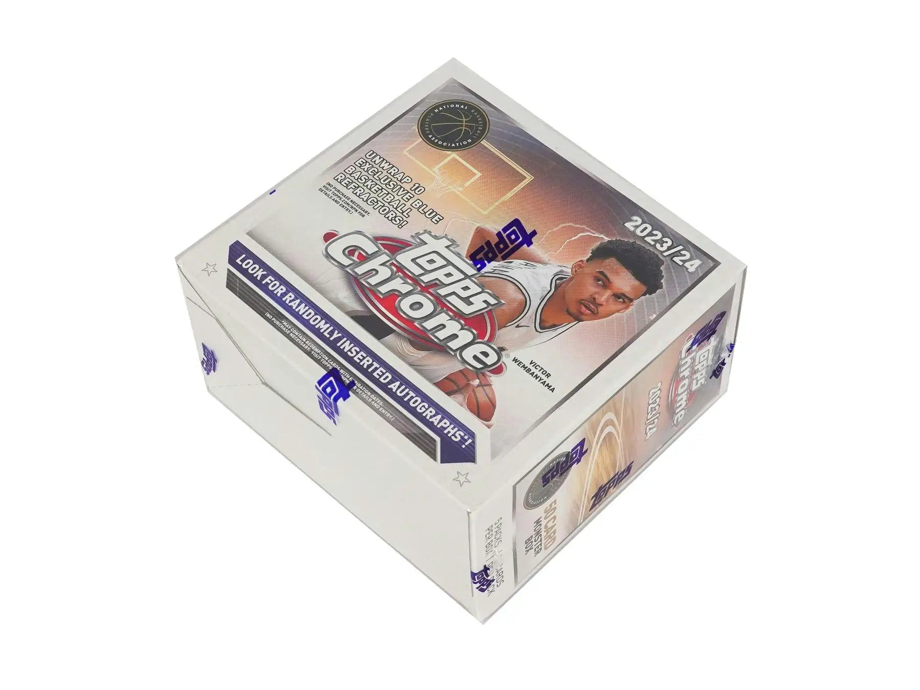2023-24 Topps Chrome Basketball Monster Mega Box with refractors pink basketball and future stars autographs