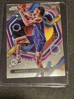 Dereck Lively II basketball card from 2023-24 Topps Chrome Cosmic series