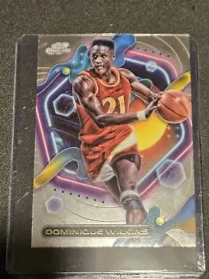 Dominique Wilkins basketball card from 2023-24 Topps Chrome Cosmic collection