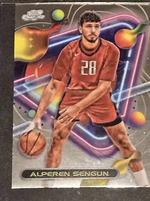 Alperen Sengun basketball card from 2023-24 Topps Chrome Cosmic collection