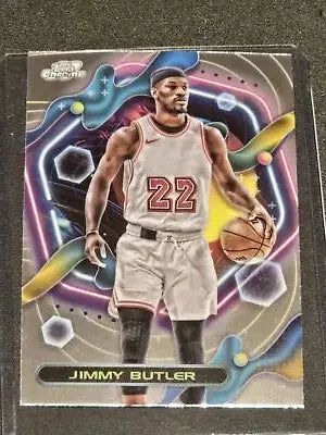 Jimmy Butler basketball card from 2023-24 Topps Chrome Cosmic set