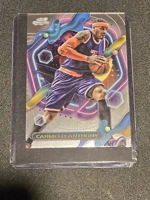 Carmelo Anthony basketball card from 2023-24 Topps Chrome Cosmic series