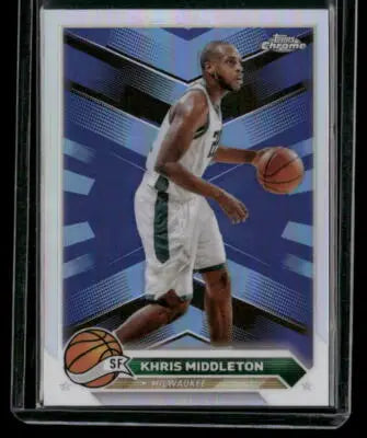 Basketball trading card of Khris Middleton from 2023-24 Topps Chrome collection