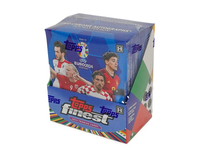 2023-24 Topps Finest Road to UEFA Euro Soccer Hobby Box featuring Gold Refractor and Superfractor parallels