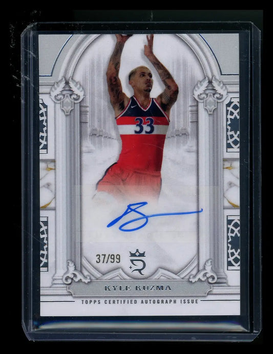 Autographed Kyle Kuzma basketball card from 2023/24 Topps Royalty Collection Basketball