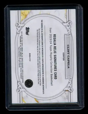 Clint Capela Royalty Collection basketball card from Topps Royalty Collection 2023/24
