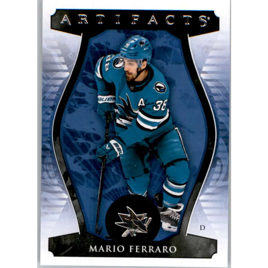 2023-24 Upper Deck Artifacts #82 Mario Ferraro NM-MT San Jose Sharks Hockey Card