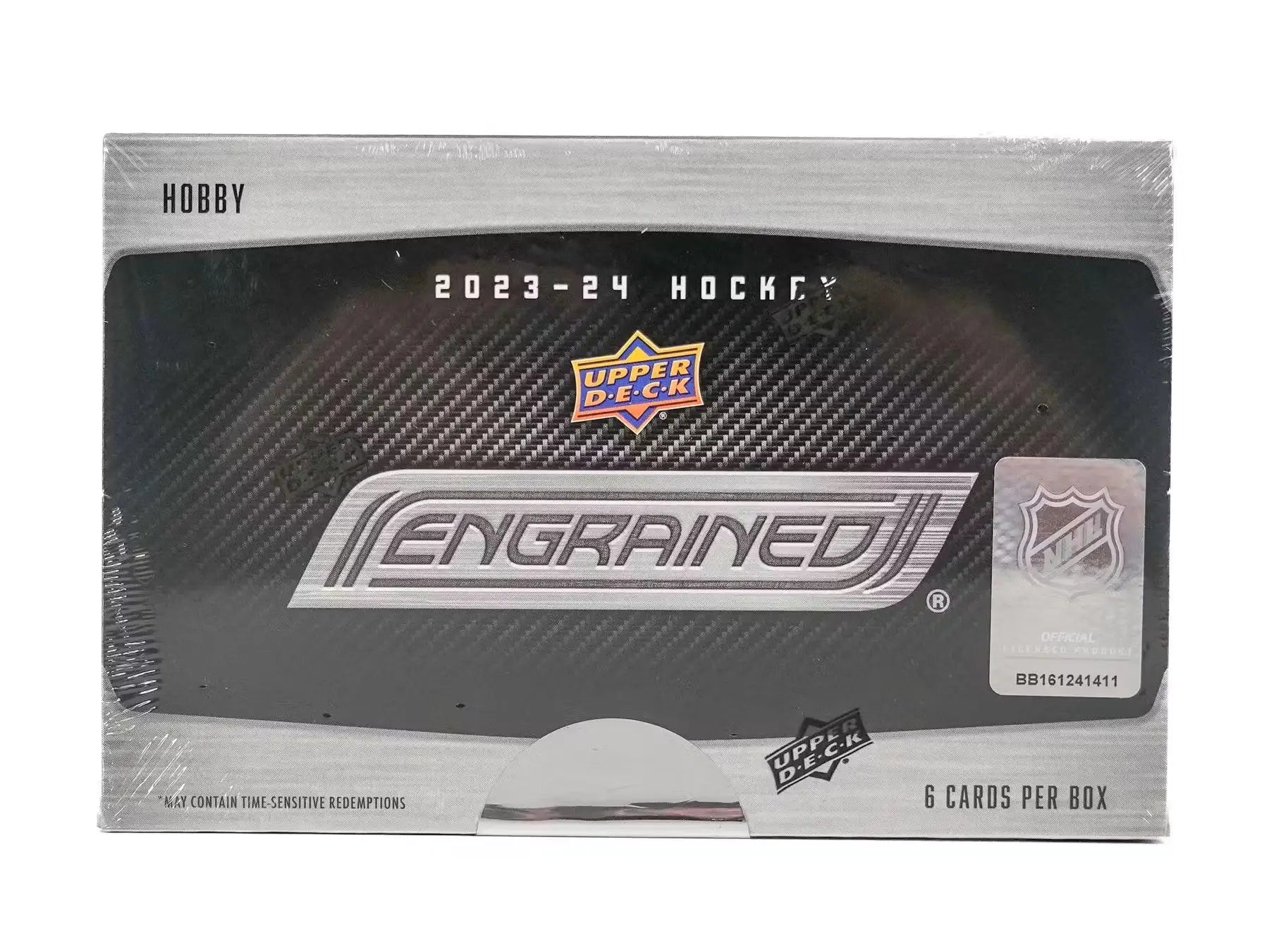 Sealed 2023-24 Upper Deck Engrained Hockey Hobby Box with signature shots and rookie update
