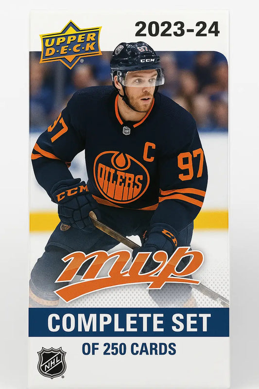 2023-24 Upper Deck MVP hockey card complete set 1-250 featuring top players